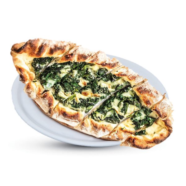 Pide mit Spinat, Ei und Käse